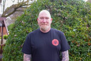 Man smiling at camera